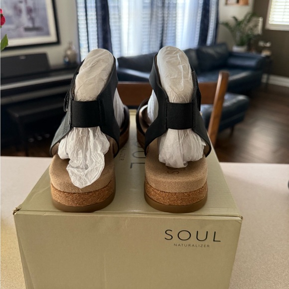 SOUL Naturalizer Black Deara Women's Sandals - Picture 4 of 6